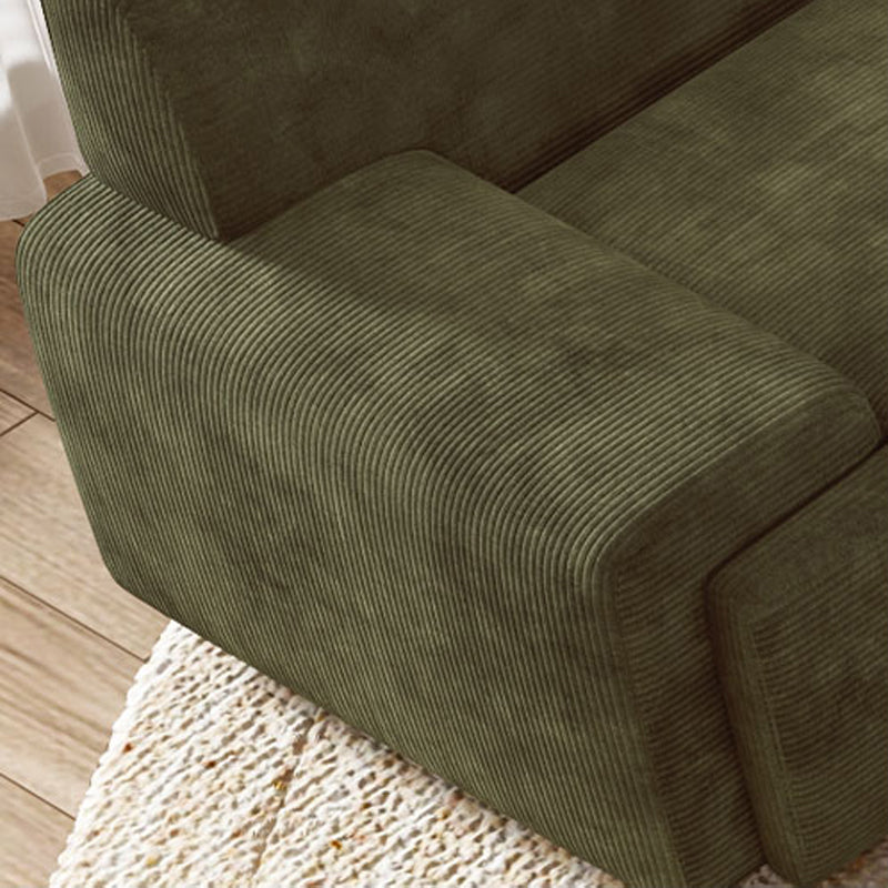 【ソファ】レトロモダン 選べる7色 ダークグリーン 高密度ウレタンフォーム 座面細部画像