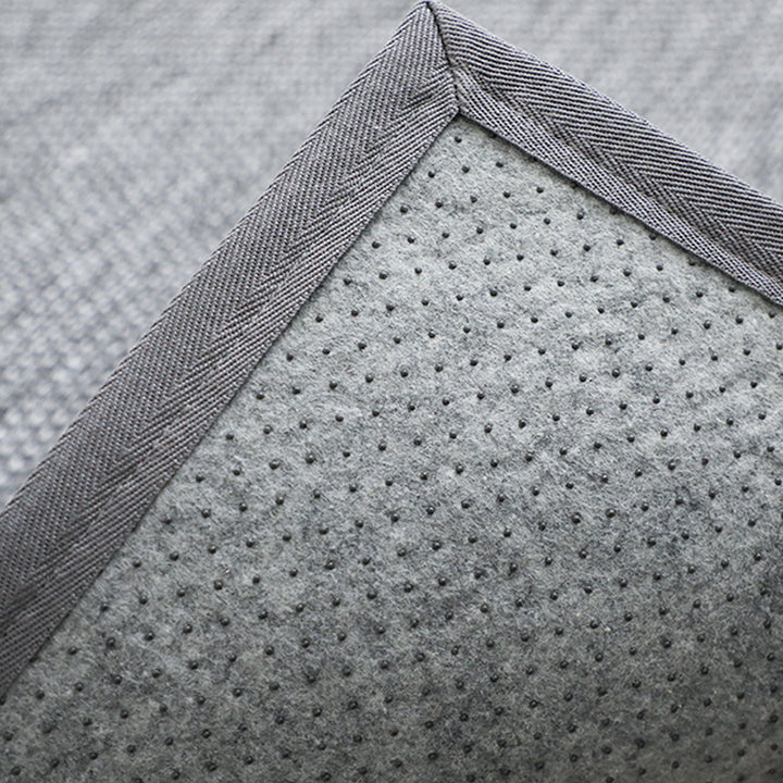 【カーペット・ラグ】グレーリネン 夏向け