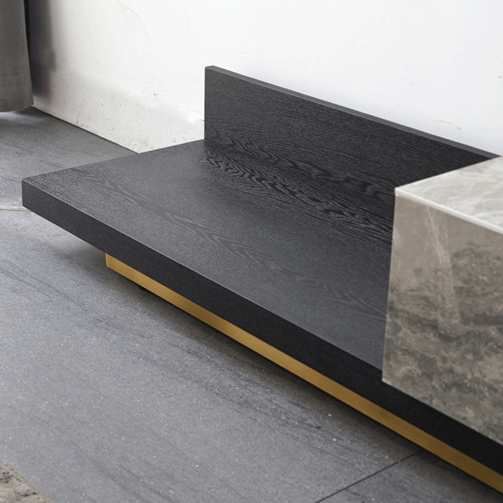 【テレビボード】伸縮式マーブル柄テレビボード 選べる2色 テレビ台置き台の細部画像 200~360cm*40*31