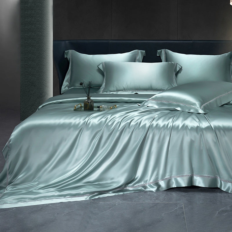 【30匁 】シルク寝具 天然上質100% シルク高級寝具カバー  ヨーロッパ風   純色 多色展開  肌触りいい ファッション 光沢 単品からセットまで