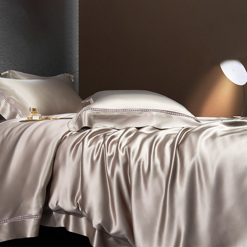 【30匁 】シルク寝具 天然上質100% シルク高級寝具カバー  ヨーロッパ風   純色 多色展開  肌触りいい ファッション 光沢 単品からセットまで