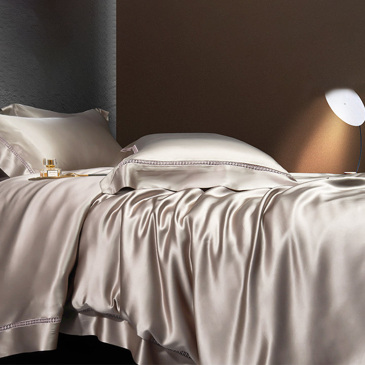 【30匁 】シルク寝具 天然上質100% シルク高級寝具カバー  ヨーロッパ風   純色 多色展開  肌触りいい ファッション 光沢 単品からセットまで