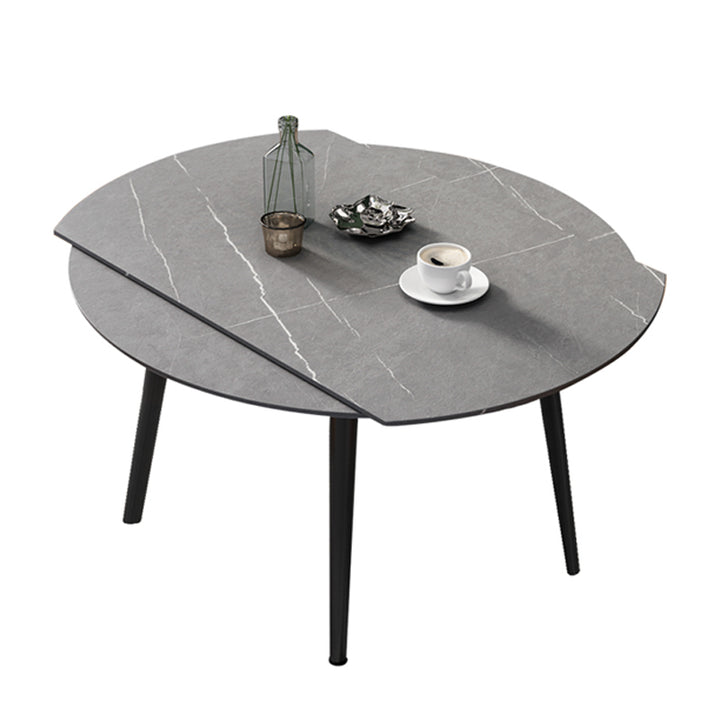 【ダイニングテーブル】北欧 伸縮式 選べる4色 ダイニングテーブルセットの全体画像