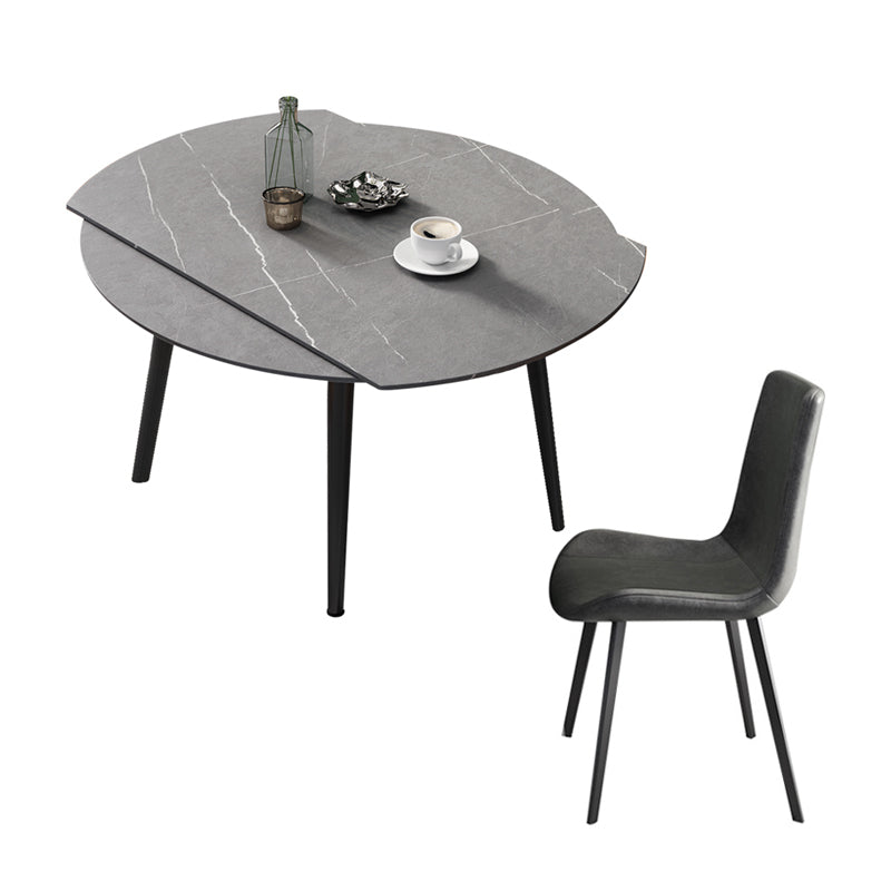 【ダイニングテーブル】北欧 伸縮式 選べる4色 ダイニングテーブルセットの全体画像 ダイニングテーブルセット