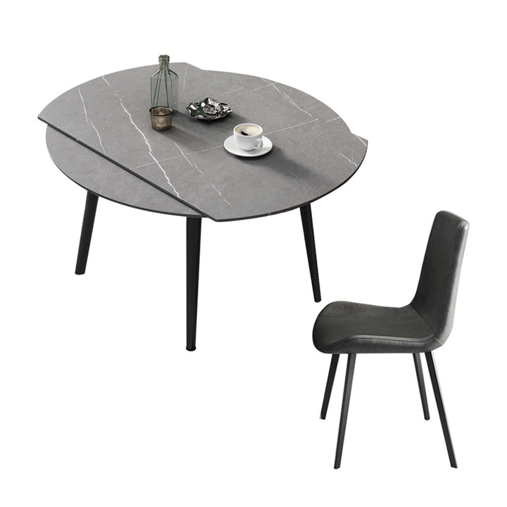 【ダイニングテーブル】北欧 伸縮式 選べる4色 ダイニングテーブルセットの全体画像 ダイニングテーブルセット