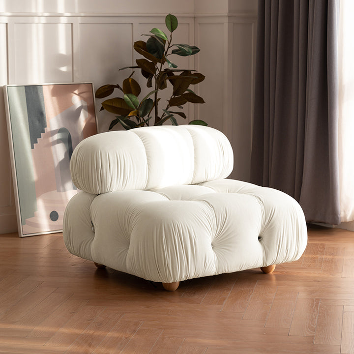 【ソファ】ソファー クリーム色おしゃれ 選べる4素材 ソファの全体画像 ホワイト ベルベット 背もたれ90*90