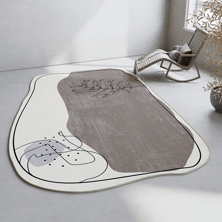 【カーペット・ラグ】シンプルデザイン 不規則 選べる4種