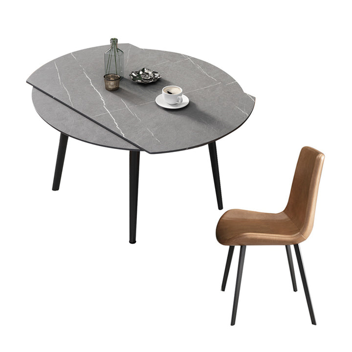 【ダイニングテーブル】北欧 伸縮式 選べる4色 ダイニングテーブルセットの全体画像 ダイニングテーブルセット