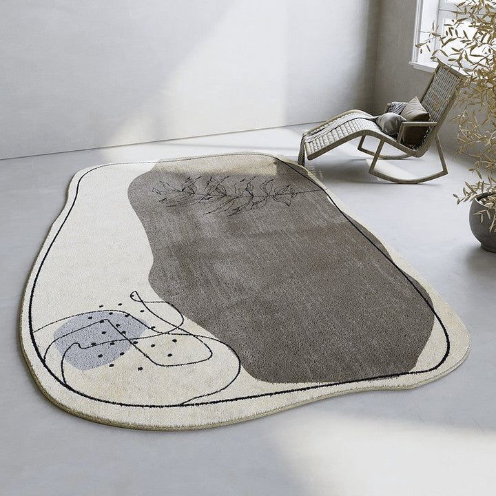 【カーペット・ラグ】シンプルデザイン 不規則 選べる4種