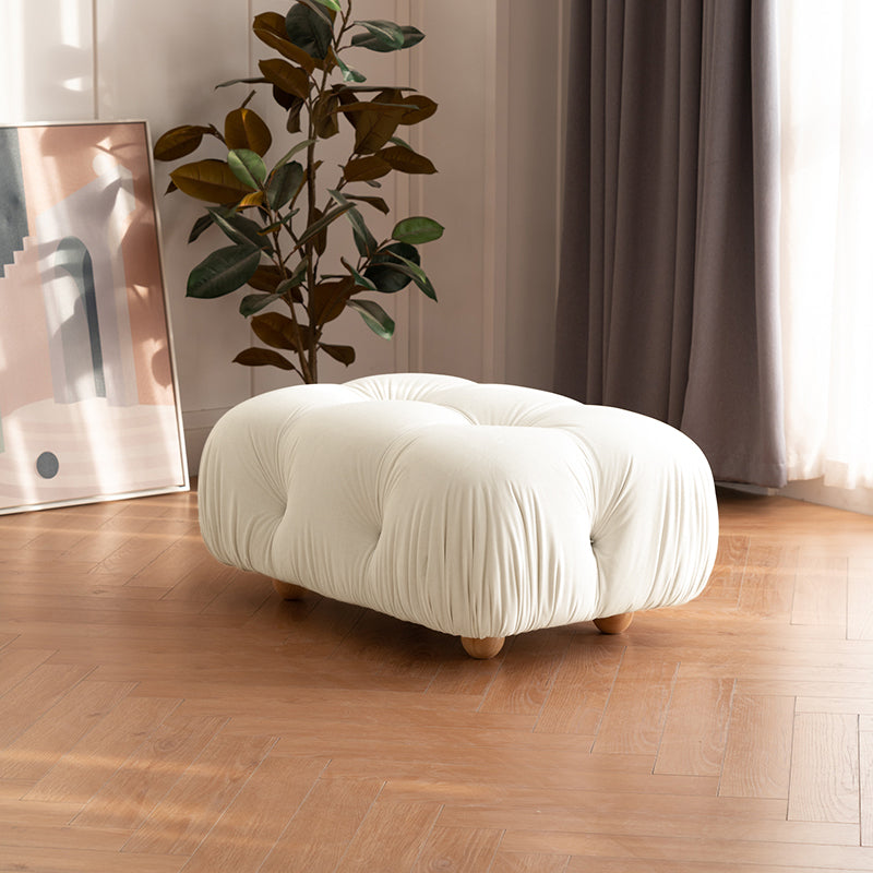 【ソファ】ソファー クリーム色おしゃれ 選べる4素材 ソファの全体画像 ライトグレー ベルベット 60*90