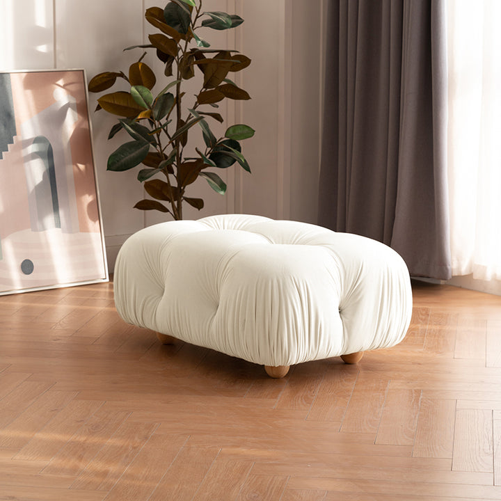 【ソファ】ソファー クリーム色おしゃれ 選べる4素材 ソファの全体画像 ライトグレー ベルベット 60*90