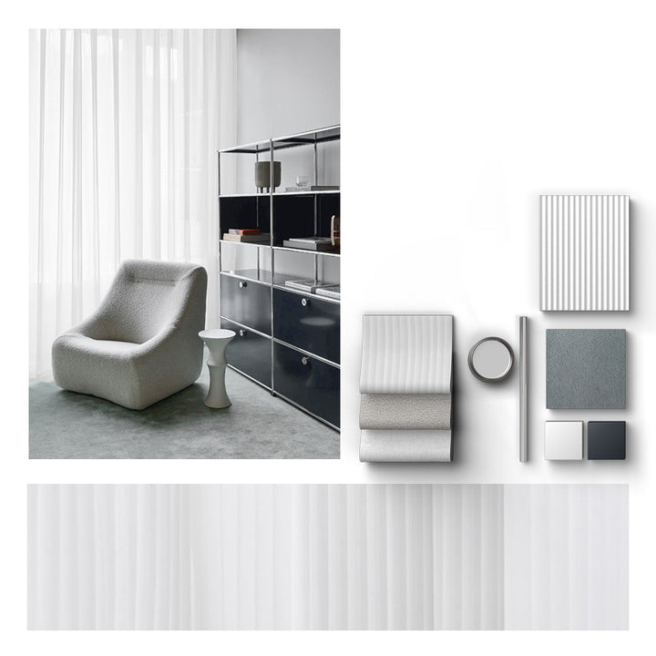 【レースカーテン】ストライプ調 選べる2色