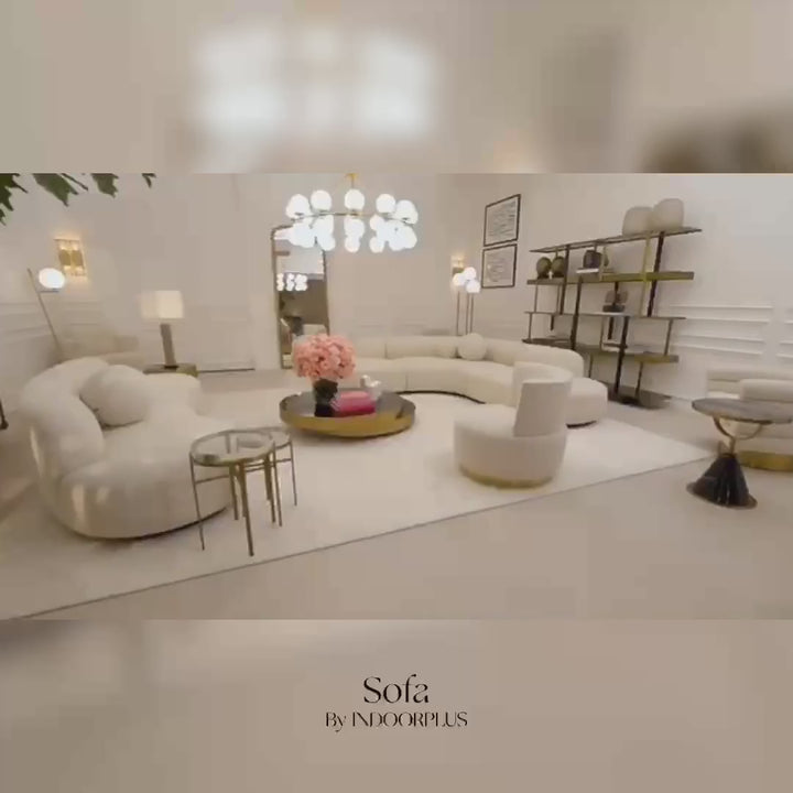 【ソファ】ソファー シンプルミルク色 1/2/3/4人掛け ビデオ