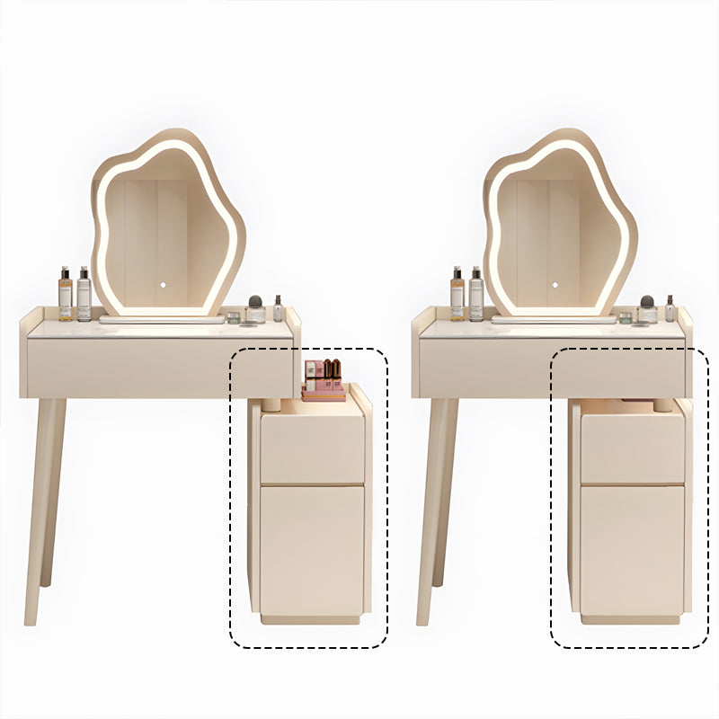 INDOORPLUS公式/ドレッサー ふわふわな雰囲気 おしゃれ 収納ボックス お部屋のスペースに合わせやすい