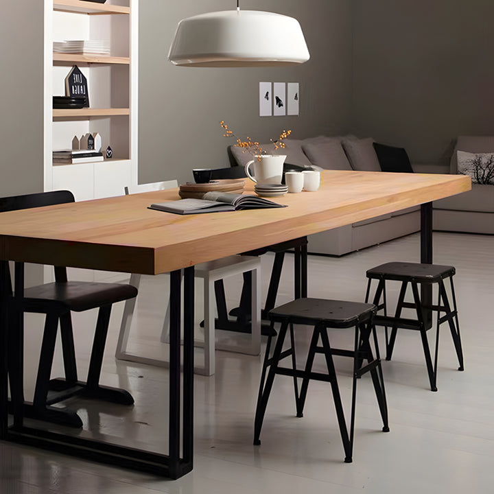 【ダイニングテーブル】レトロモダン 無垢材  選べる10サイズ ナチュラル