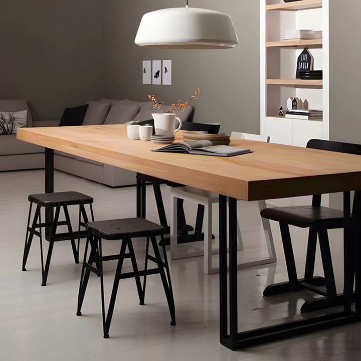 【ダイニングテーブル】レトロモダン 無垢材  選べる10サイズ ナチュラル