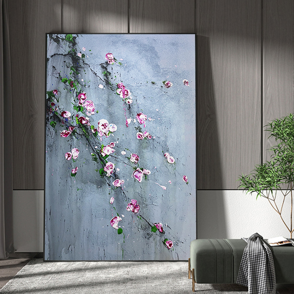 【掛絵】梅の花 選べる3パターン 手描き油絵