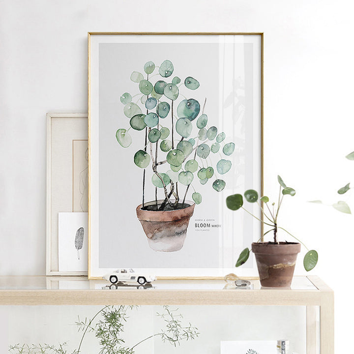 【掛絵】葉水彩画風 選べる10パターン