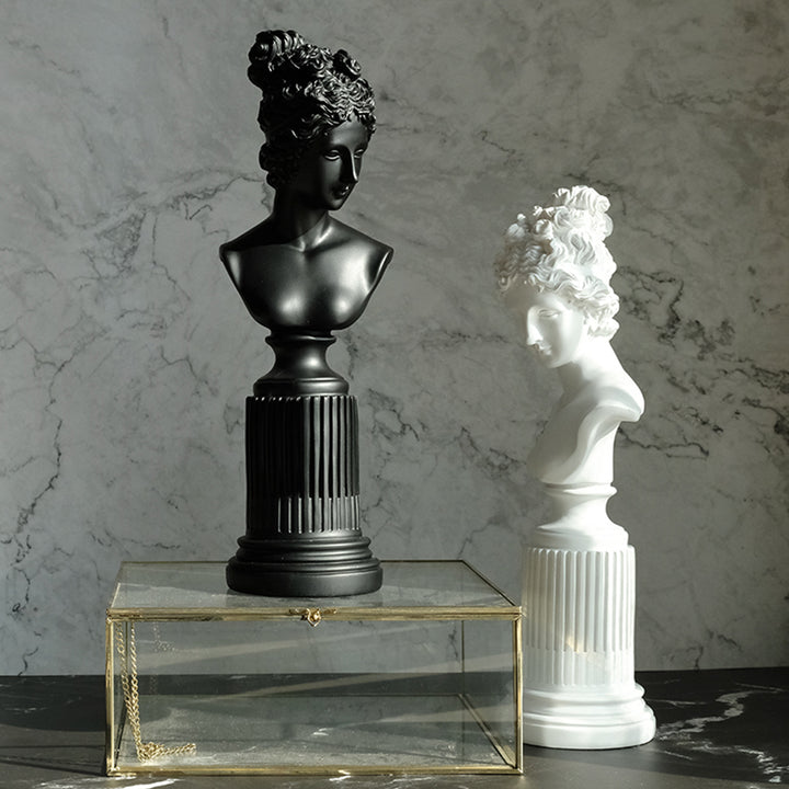 【オブジェ・置物】北欧風 彫刻 半身像