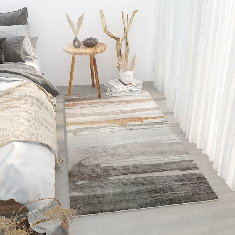 【カーペット・ラグ】カシミア質感生地水彩画風 選べる6種