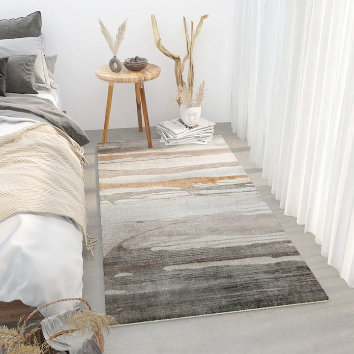 【カーペット・ラグ】カシミア質感生地水彩画風 選べる6種