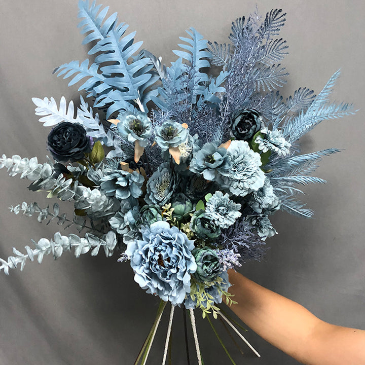 【造花 】花束 紫 冬の匂い ユニック インテリア