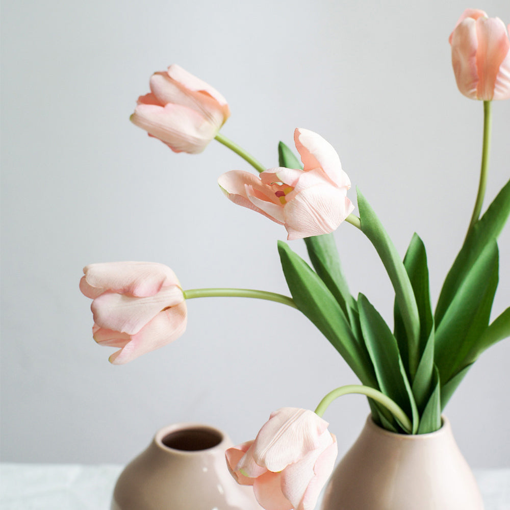 【造花】白色 チューリップ 北欧 高級感