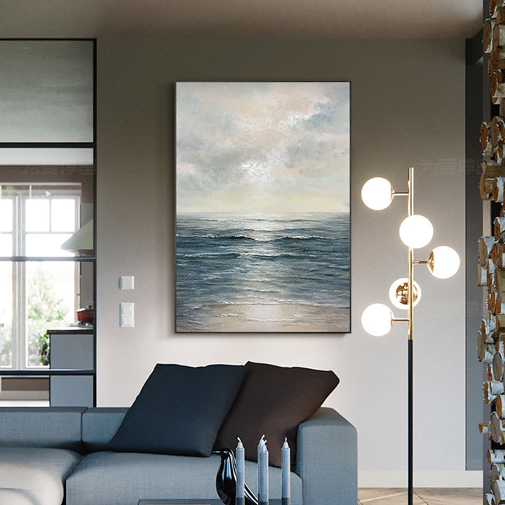 【掛絵】日の出・海 選べる3パターン 手描き油絵