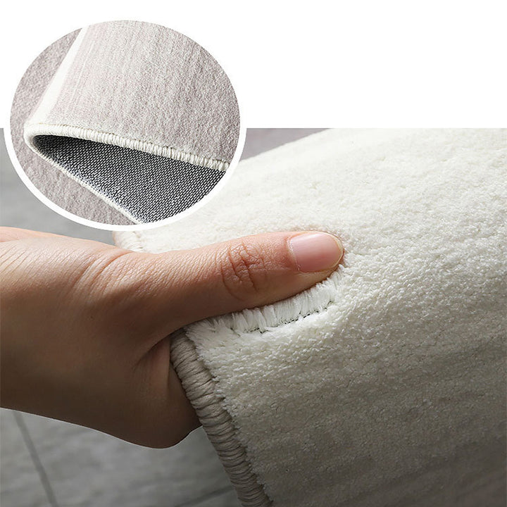 【カーペット】カシミア質感生地四角パターン 選べる2色 カシミア質感生地(ポリエステル製)細部画像 100日間返品交換保証制度