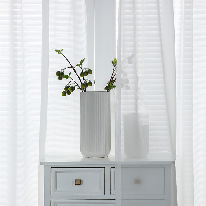 【レースカーテン】透け感 選べる8色