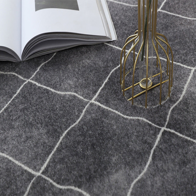 【カーペット】カシミア質感生地四角パターン 選べる2色 カーペット細部画像 パターン1 100日間返品交換保証制度