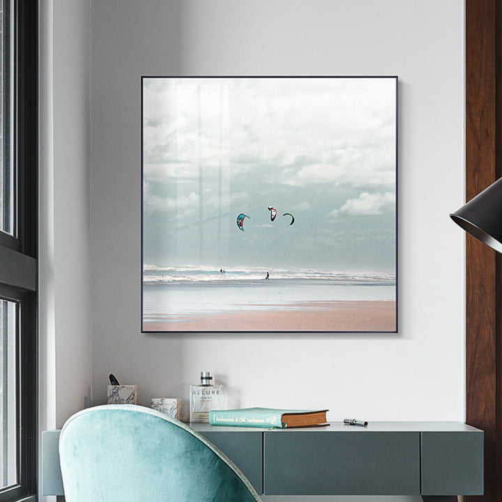 【掛絵】浅い緑風景 選べる4パターン