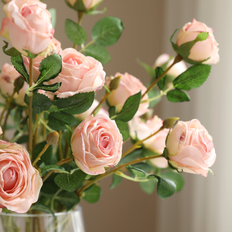 【造花】優雅 オダマキ シルク バラ