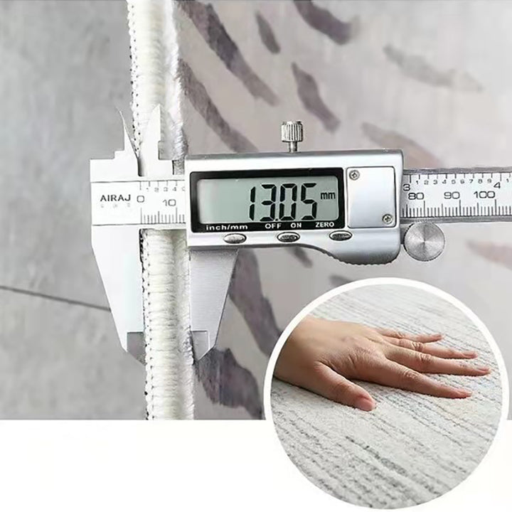 【カーペット 】カシミア質感生地ゴージャス 選べる4種 カーペット厚みの採寸の細部画像 100日間返品交換保証制度