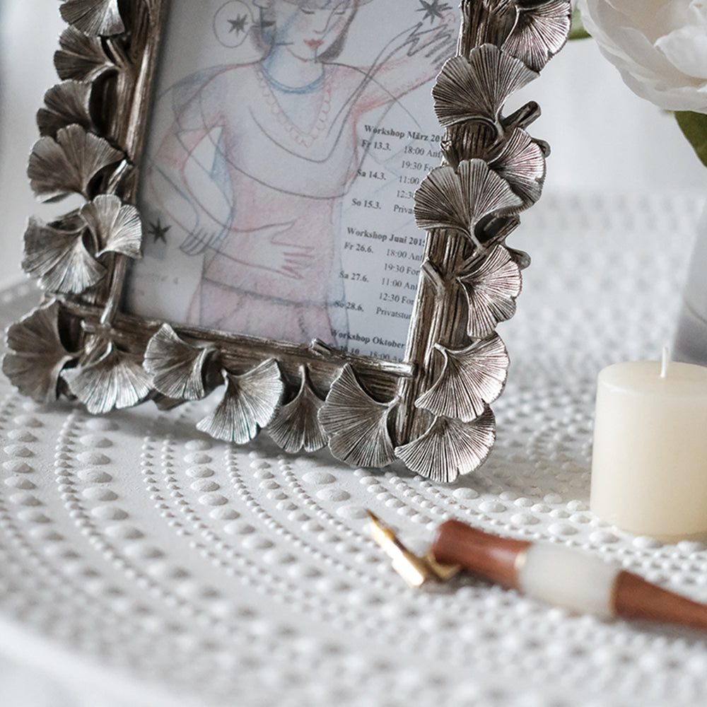 【フォトフレーム ・写真立て】イチョウの葉 シンプル 北欧風