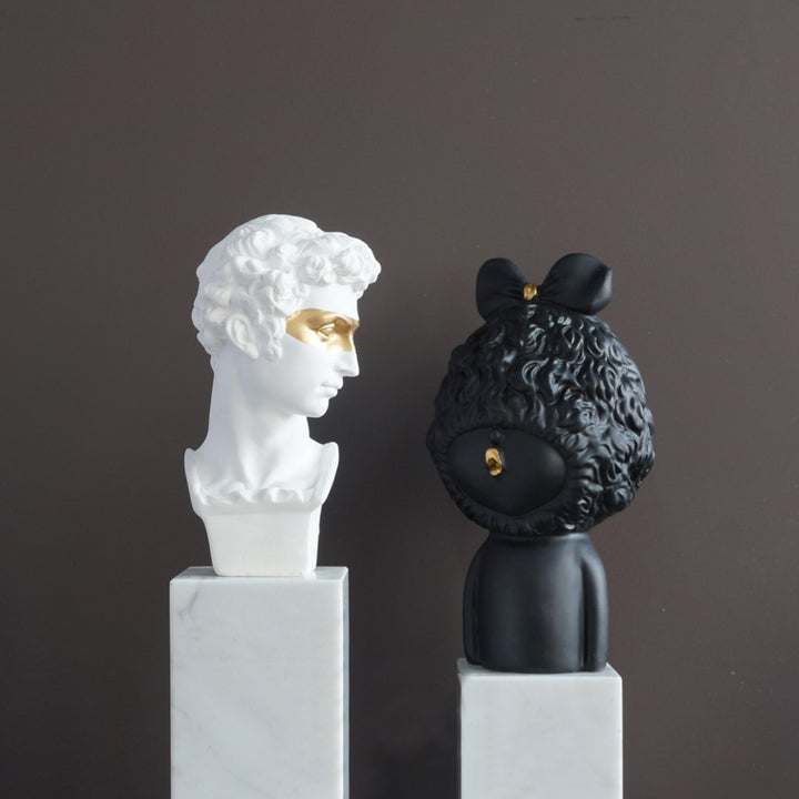 【オブジェ・置物】半身像 彫刻 おしゃれ