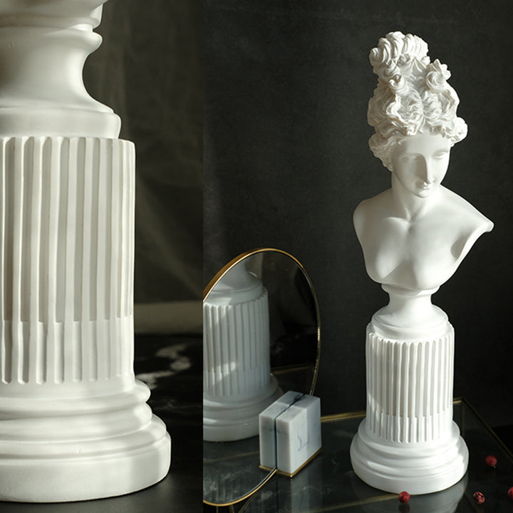 【オブジェ・置物】北欧風 彫刻 半身像