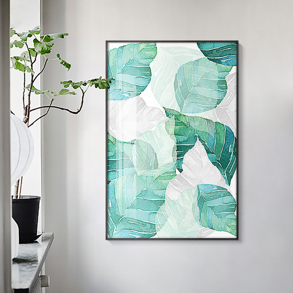 【掛絵】緑幾何学 選べる3パターン