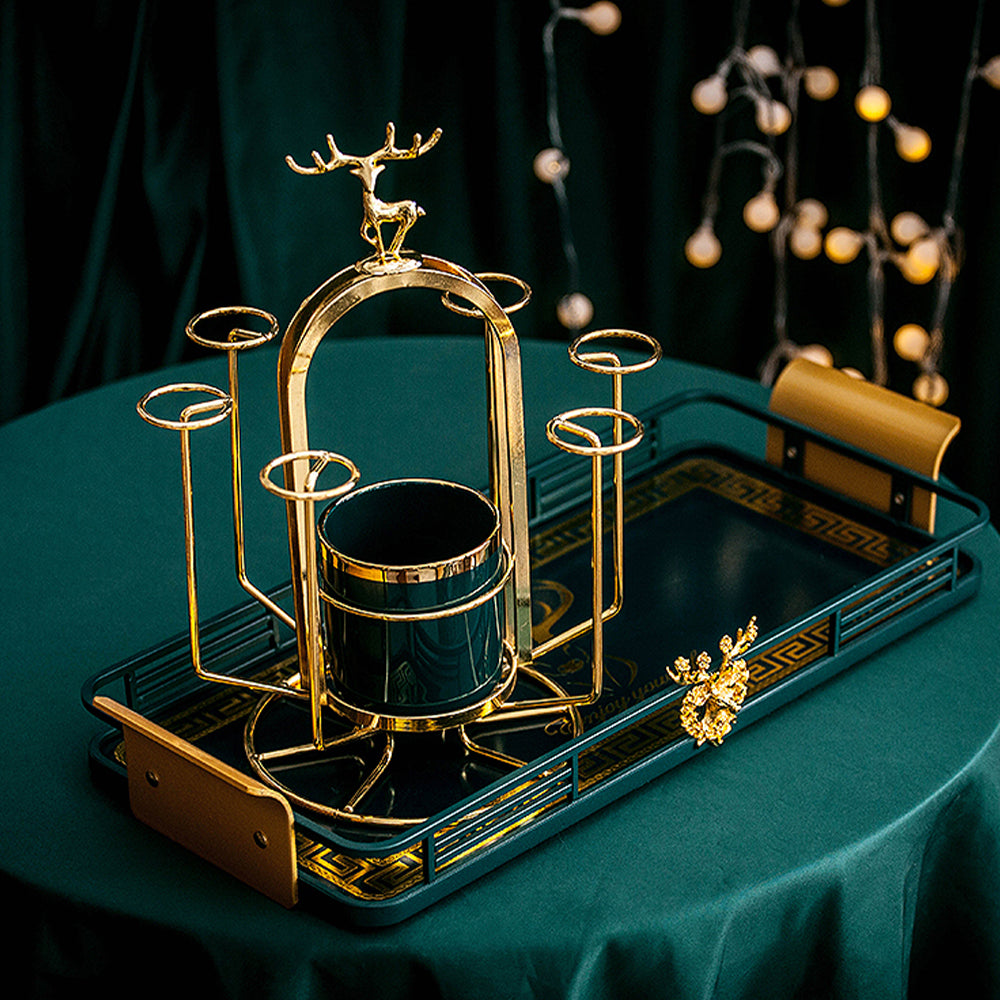 【コーヒーセット・ティーセット】 ラグジュアリー 北欧 収納ラック