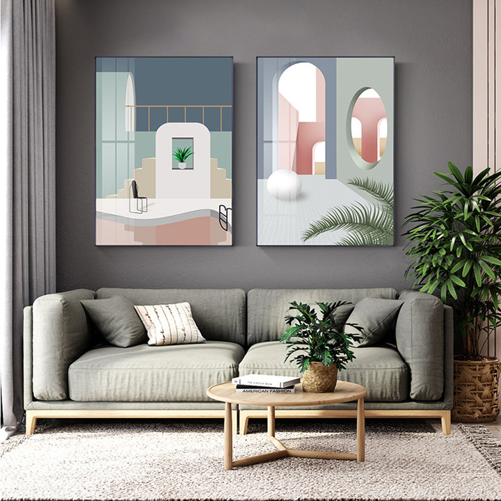 【掛絵】モランディ色版画 選べる8パターン