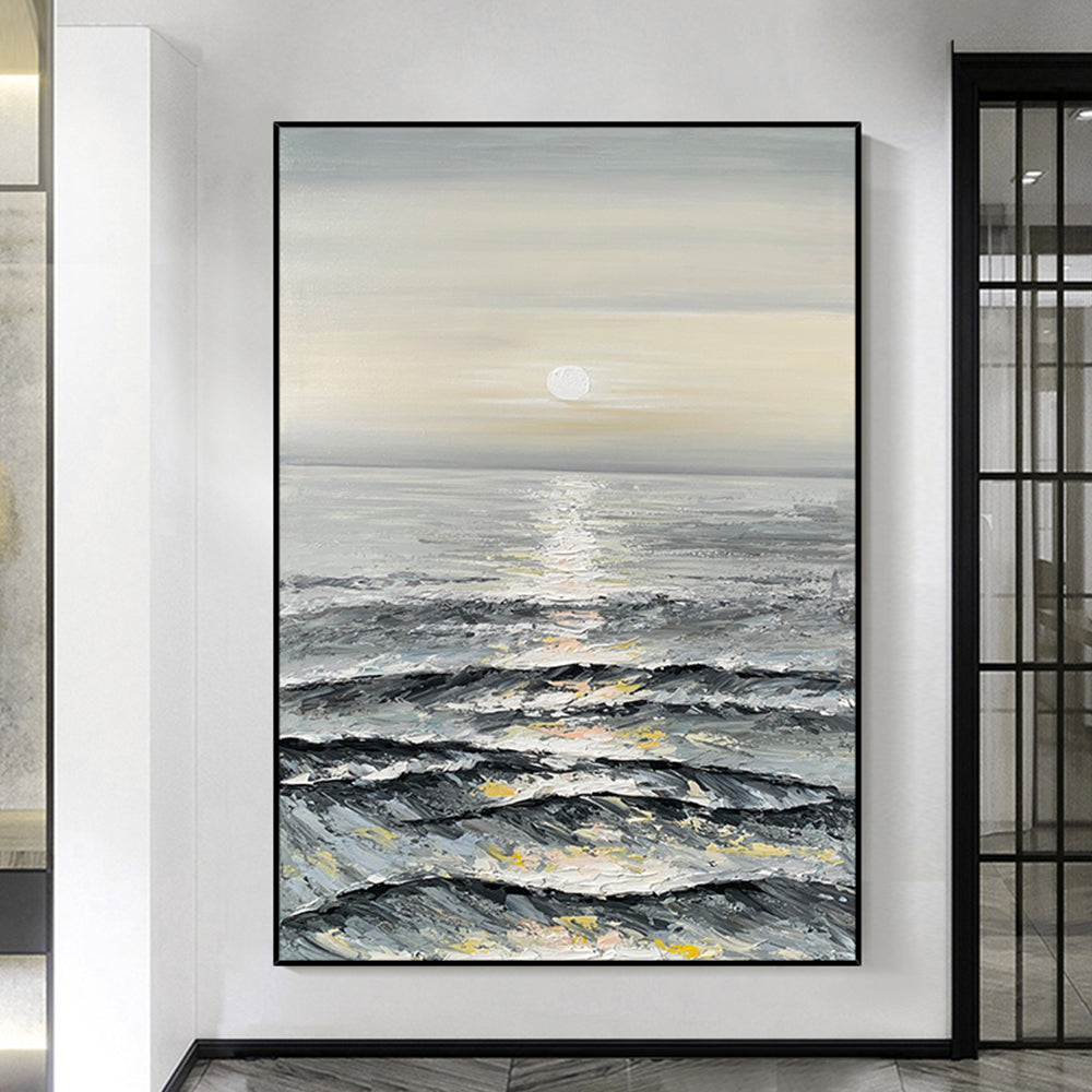 【掛絵】海の景色 選べる6パターン 手描き油絵