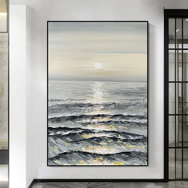 【掛絵】海の景色 選べる6パターン 手描き油絵