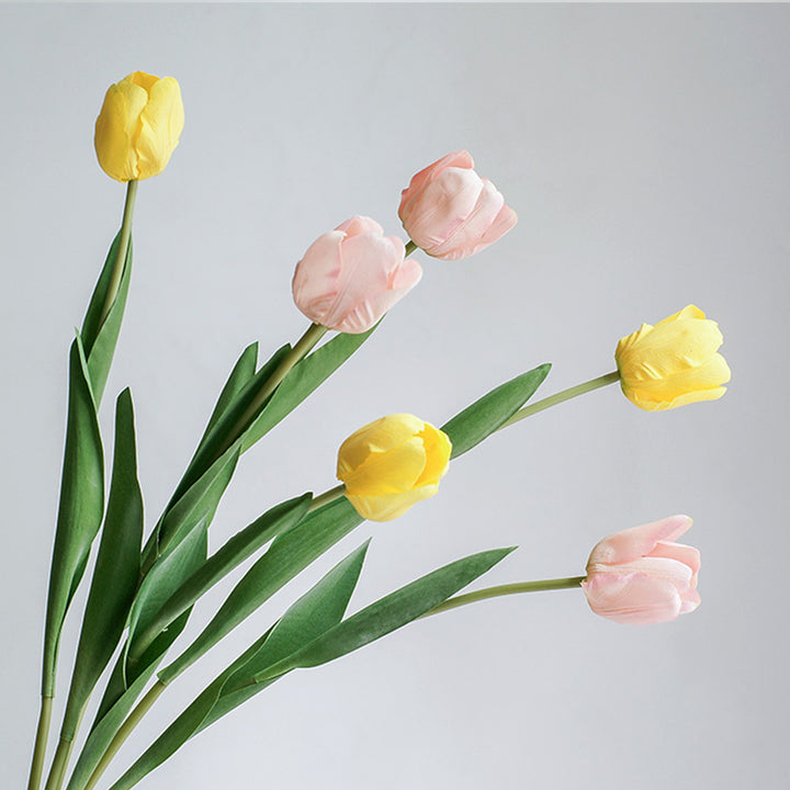 【造花】白色 チューリップ 北欧 高級感