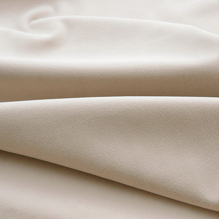 【ドレープカーテン】ミルクティー 選べる7色 ベルベットカーテン