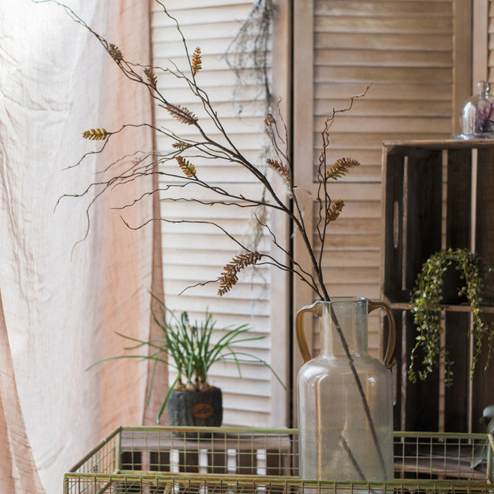 【造花】枯れ感 黄色 植物 ドライフラワー アート