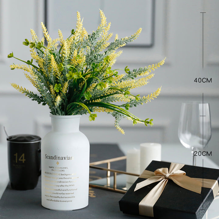 【造花】ラベンダー 紫 装飾 置物 ガラス