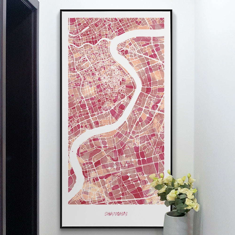 【掛絵】都市地図 選べる4パターン オーダーメイド可能