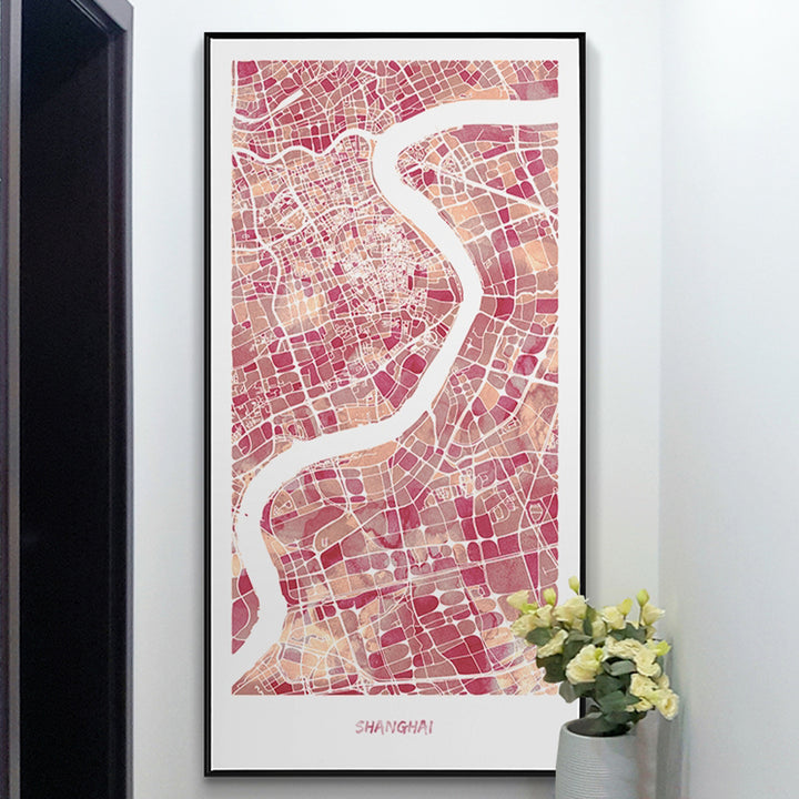 【掛絵】都市地図 選べる4パターン オーダーメイド可能