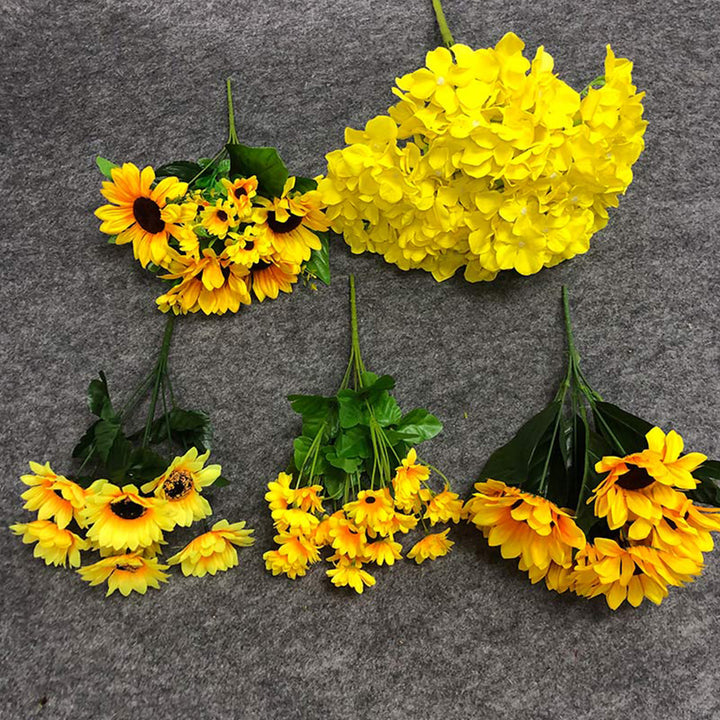 【造花】黄色 美しい 結婚式  シルク  シリーズ