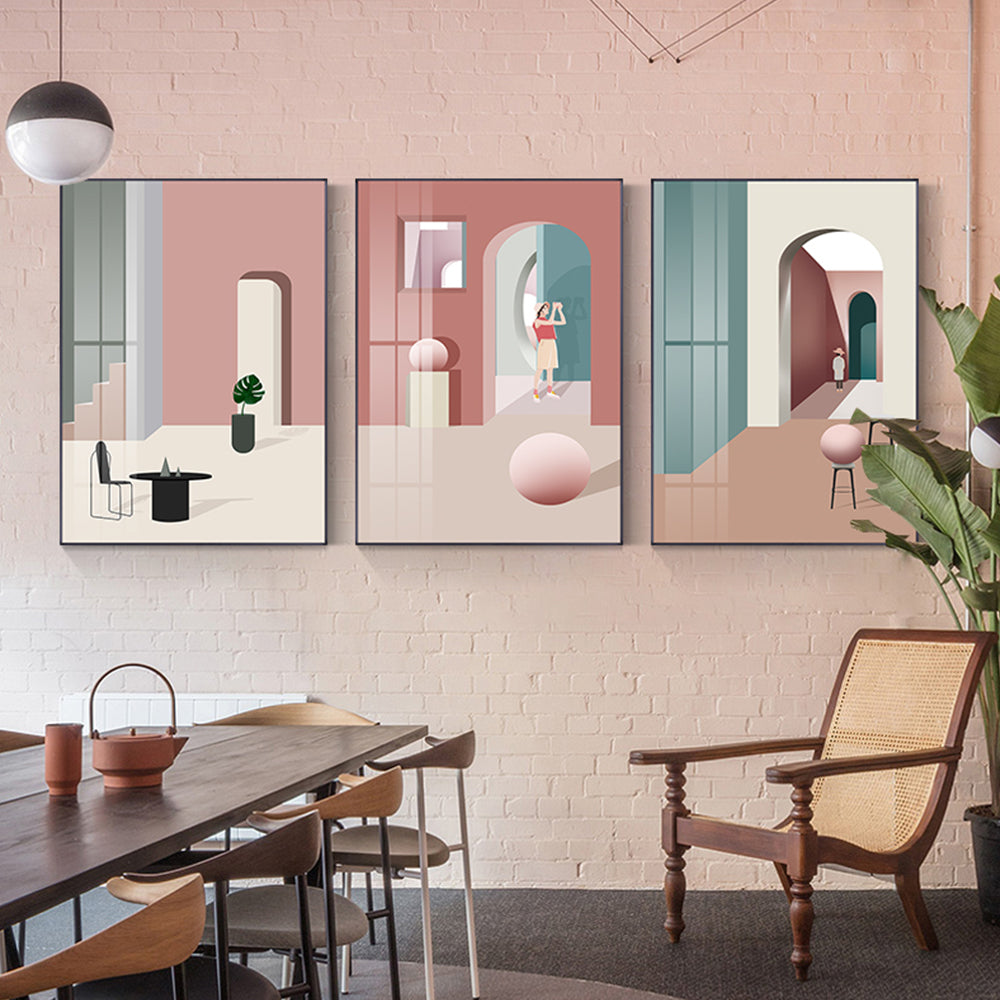 【掛絵】モランディ色版画 選べる8パターン